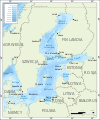 Mapa batymetryczna Morza Bałtyckiego
