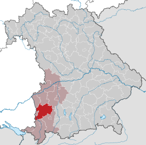 Li position de Subdistrict Unterallgäu in Bavaria