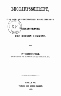 <i>Begriffsschrift</i> Book about logic