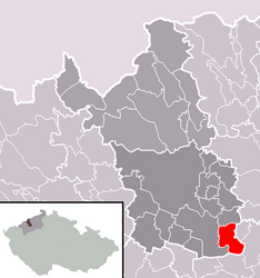 Bělušice - Carte