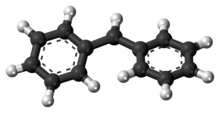 Ball-and-stick model of the benzhydryl radical Benzhydryl radical ball.png