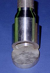 A nozzle used in recovery boilers for injecting black liquor Black liquor nozzle.JPG