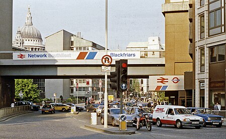 Blackfriars Station entrance geograph 3262754 by Ben Brooksbank