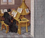 BnF French Manuscript 273-74 - Tite-Live de Versailles Fol 7 Tite-Live or his writing translator.jpg