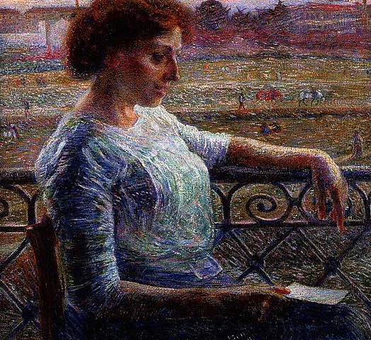 File:Boccioni - La sorella Amelia al balcone, 1909.jpg - Wikimedia