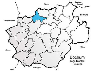 Location of Hofstede in the middle