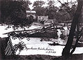 Eingestürzte Brücke nach der Flut vom 13. September 1899