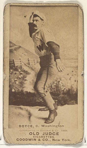 File:Boyce, Catcher, Washington, from the Old Judge series (N172) for Old Judge Cigarettes MET DP826877.jpg