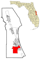 Vị trí trong quận Brevard và bang Florida