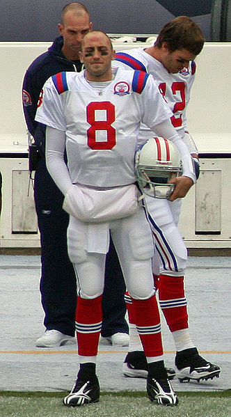 Hoyer and Tom Brady with the Patriots in 2009