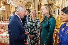 First Lady Jill Biden and King Charles III Buckingham Palace reception (52874193471).jpg