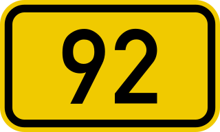 Bundesstraße 92 federal highway in Germany