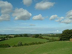 Hills in the eastern regions