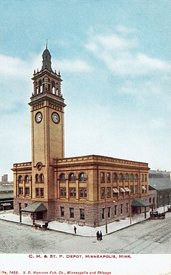 C. M. & St. P. Depot, Миннеаполис, Minn.jpeg