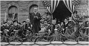 Thumbnail for File:Calvin Coolidge addressing Georgetown graduates cropped.jpg