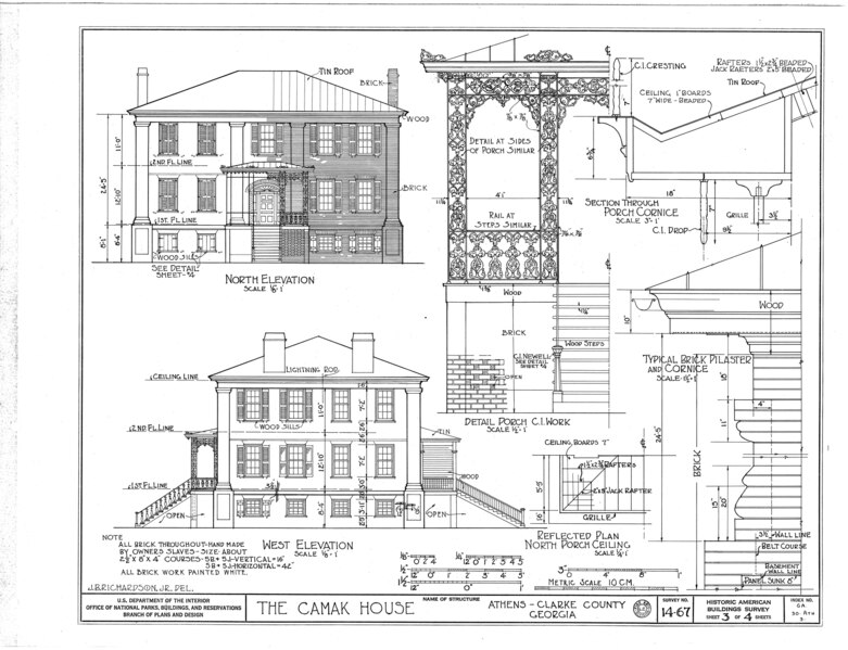 File:Camak House, 279 Meigs Street, Athens, Clarke County, GA HABS GA,30-ATH,3- (sheet 3 of 4).tif