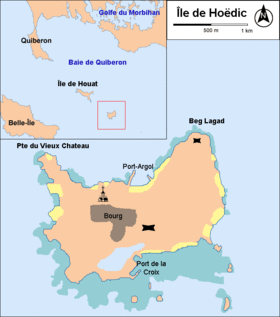Карта острова Оэдик