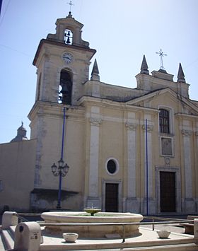 A Santa Maria Assunta d'Alife székesegyház szakaszának szemléltető képe