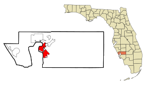 Charlotte County Florida Incorporated and Unincorporated areas Punta Gorda Highlighted.svg