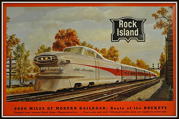 Aerotrain advertisement.