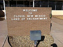 Sign at Clovis airport