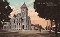 Coloured postcard of Deseronto Main Street and Post Office, postmarked 1909. (2868669916).jpg