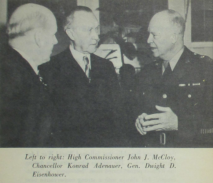 File:Confuse and Control (Department of State Publication 4107 (1951)) - High Commissioner John J McCloy, Chancellor Konrad Adenauer, General Dwight D Eisenhower.png