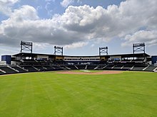 The CoolToday baseball park is ready for the Atlanta Braves for the start  of Major League Baseball spring training at the CoolToday Park, Sunday,  March 13, 2022, in North Port, Fla. (AP