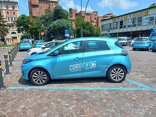 Corrent car sharing in Bologna