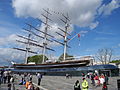 The Cutty Sark in June 2012 - shortly after the renovations were completely finished.