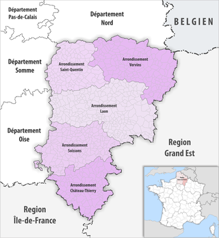 <span class="mw-page-title-main">Arrondissements of the Aisne department</span>