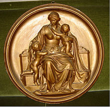 Medaillon Caritas von Diedrich Samuel Kropp