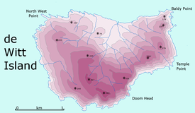 Карта острова Де-Вітт