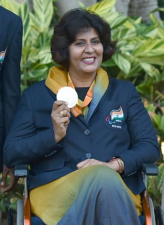 <span class="mw-page-title-main">Deepa Malik</span> Indian paralympic swimmer, biker, and athlete