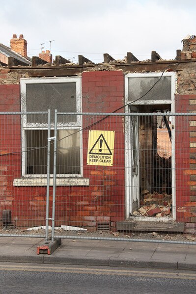 File:Demolition in progress - geograph.org.uk - 1746641.jpg