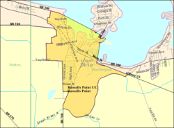 Mapa detalhado de Russells Point