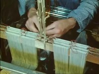 File: Il lavoro dei tessitori nel Bergisches Land - 1. Preparazione del telaio Webm