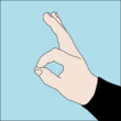 Are you OK? or I am OK! Dive hand signal OK 1.png