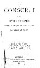 Ernest Doin, Le conscrit ou le Retour de Crimée, 1878    