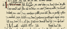 'Domesday Book' . Domesday - Weston on Trent.png