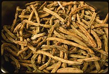 Dried green beans (know as leather britches or shucky beans) Dried green beans (know as Leather Britches or shucky beans).jpg