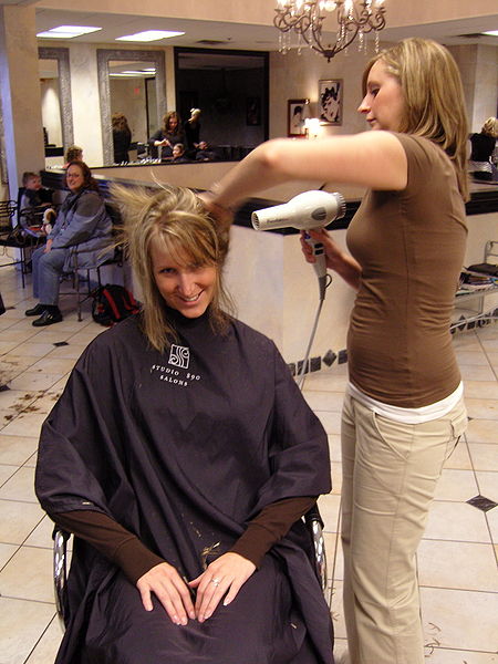 File:Drying hair in salon.jpg