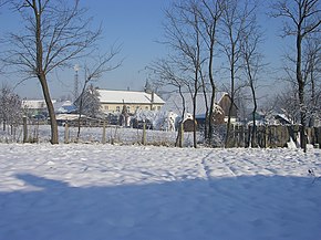 Vedere de iarnă din Dumbrăveni