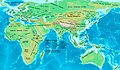 نقشهٔ آسیا در سدهٔ هشتم