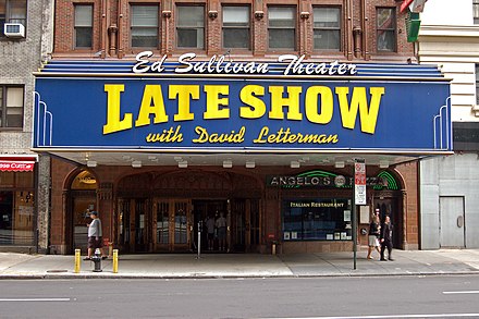 The Ed Sullivan Theater, where Late Show with David Letterman was recorded