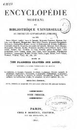Encyclopédie moderne ou Bibliothèque, 2e éd., T01.djvu