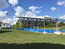 Entrée du Stade Saputo