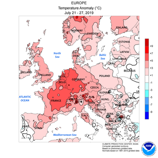 <span class="mw-page-title-main">2019 European heatwaves</span> European heat wave in 2019