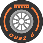 F1 tire Pirelli PZero Orange.svg