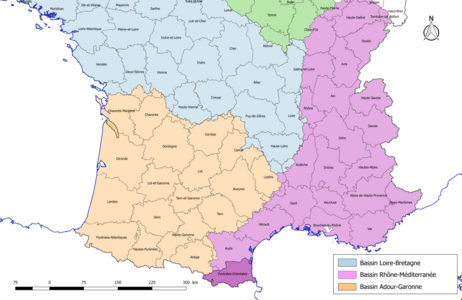 Les Pyrénées-Orientales est dans le bassin hydrographique Rhône-Méditerranée.